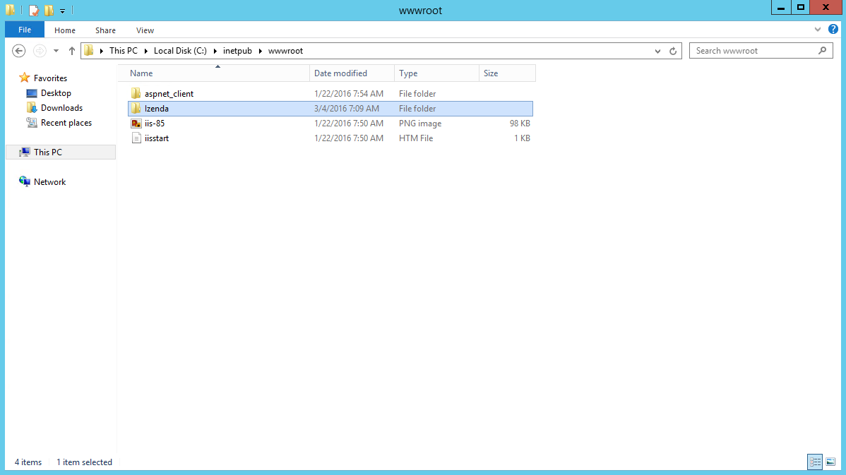 Create Site Folder