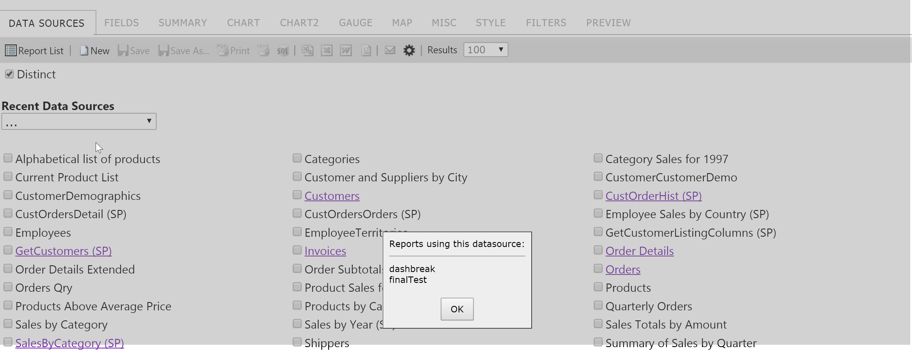VirtualDataSources Screenshot