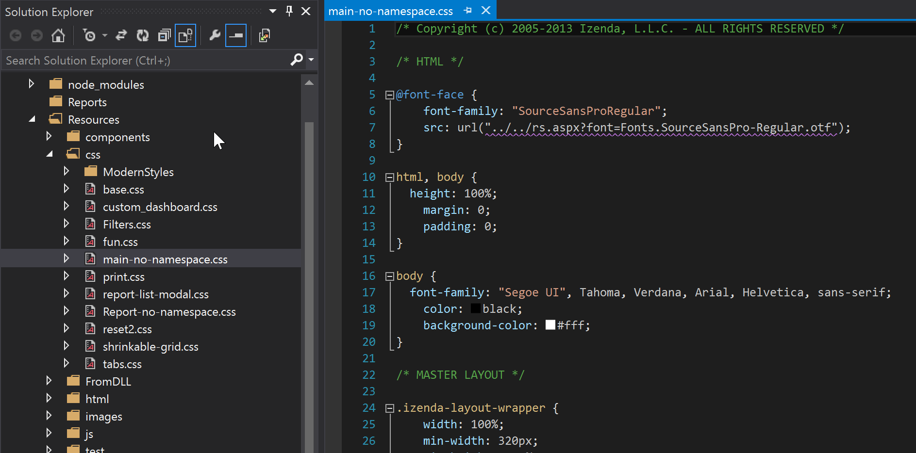 Rename CSS files