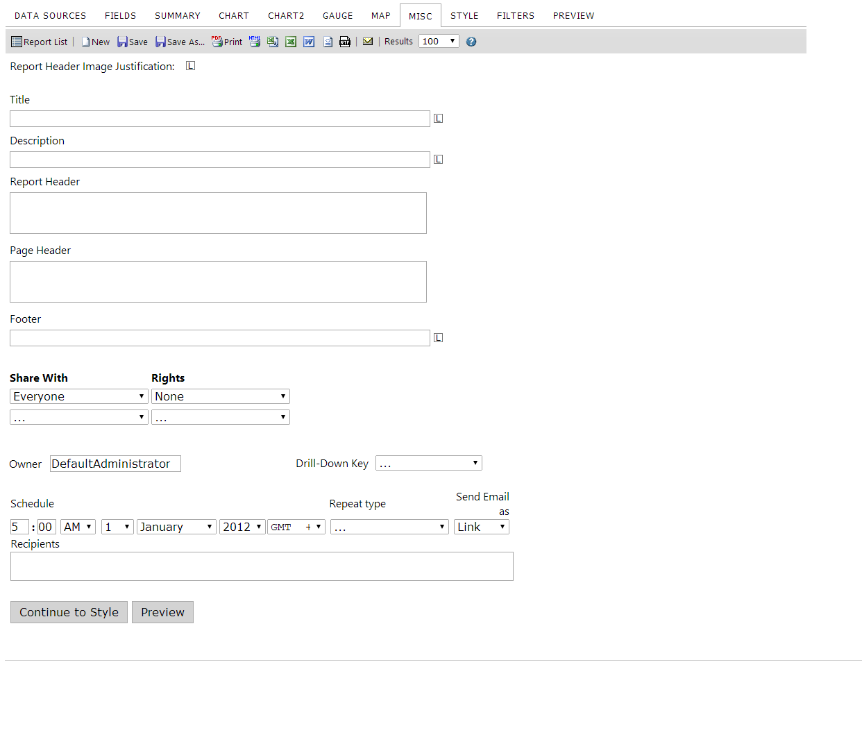 The Misc Tab